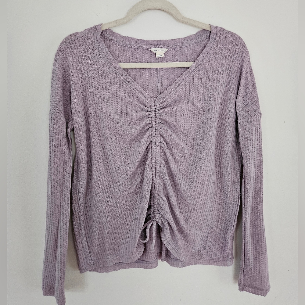 Aero Lavendar Cinched  Shirt